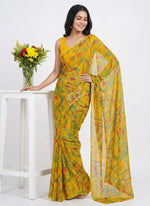 Load image into Gallery viewer, Latest Beautiful Printed Floral Nara Chiffon Saree