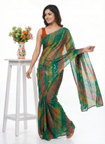 Load image into Gallery viewer, Latest Beautiful Printed Nara Chiffon Saree