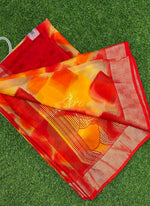 Load image into Gallery viewer, Latest Multi Colour Printed Chiffons Saree with Blouse