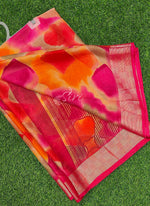 Load image into Gallery viewer, Latest Multi Colour Printed Chiffons Saree with Blouse