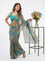 Load image into Gallery viewer, Latest Beautiful Printed Nara Chiffon Saree