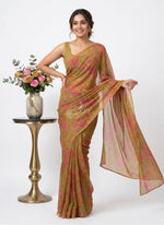 Load image into Gallery viewer, Latest Beautiful Printed Nara Chiffon Saree