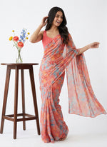 Load image into Gallery viewer, Latest Beautiful Printed Nara Chiffon Saree