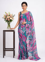 Load image into Gallery viewer, Latest Beautiful Printed Nara Chiffon Saree