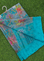 Load image into Gallery viewer, Latest Beautiful Printed Chiffon Saree with Border
