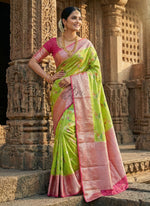 Load image into Gallery viewer, Beautiful Pure Matka Dupion Silk Saree in Rich Border Pallu