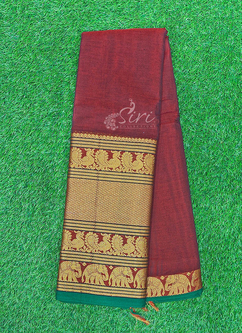 Beautiful Narayanpet Cotton Saree in Big Border