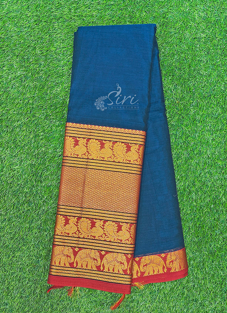 Beautiful Narayanpet Cotton Saree in Big Border