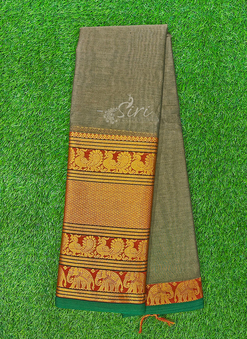 Beautiful Narayanpet Cotton Saree in Big Border