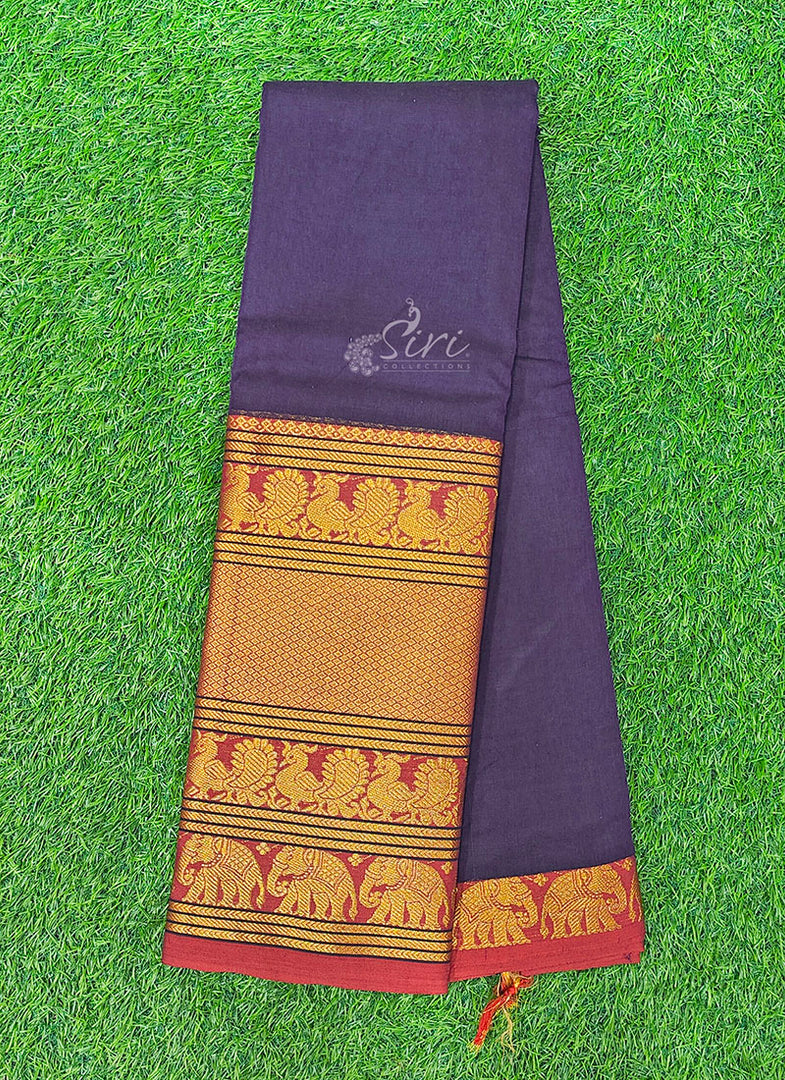 Beautiful Narayanpet Cotton Saree in Big Border