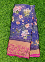 Load image into Gallery viewer, Lovely Printed Soft Warm Silk Saree in Kanchi Borders