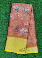 Load image into Gallery viewer, Lovely Printed Soft Warm Silk Saree in Kanchi Borders