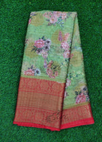 Load image into Gallery viewer, Lovely Printed Soft Warm Silk Saree in Kanchi Borders