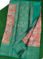 Load image into Gallery viewer, Lovely Printed Soft Warm Silk Saree in Kanchi Borders