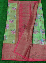 Load image into Gallery viewer, Lovely Printed Soft Warm Silk Saree in Kanchi Borders