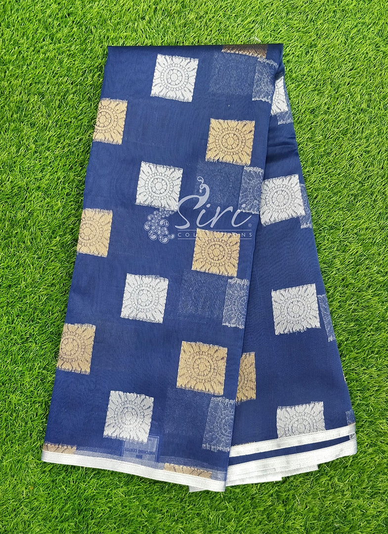 Lovely Banarasi Kora Cotton Saree