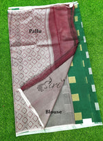 Load image into Gallery viewer, Lovely Banarasi Kora Cotton Saree