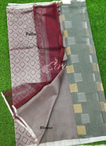 Load image into Gallery viewer, Lovely Banarasi Kora Cotton Saree