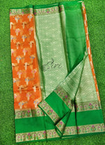 Load image into Gallery viewer, Beautiful Munga Kota Saree in Paithani Border