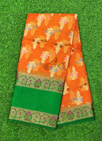 Load image into Gallery viewer, Beautiful Munga Kota Saree in Paithani Border