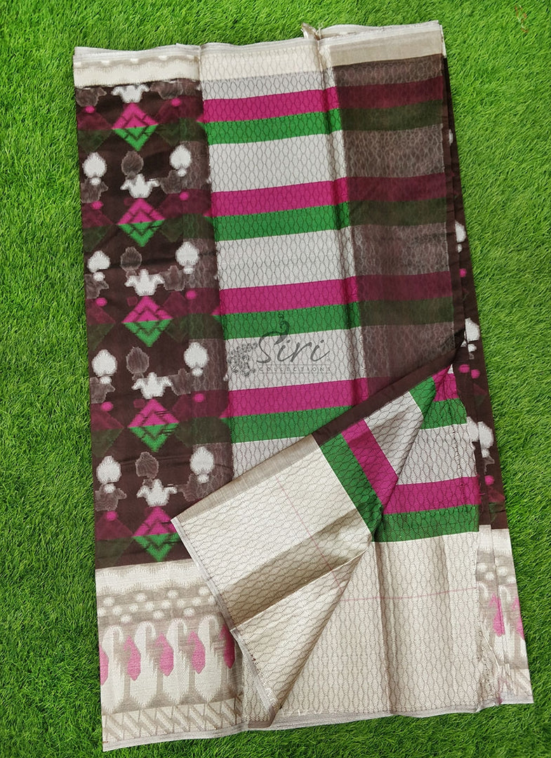 Banarasi Fancy Silk Saree Saree in Ikat Design