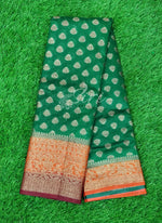 Load image into Gallery viewer, Beautiful Banarasi Semi Georgette Saree in Antique Zari