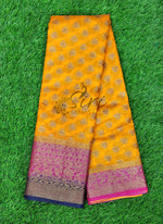 Load image into Gallery viewer, Beautiful Banarasi Semi Georgette Saree in Antique Zari