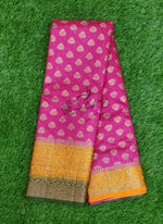 Load image into Gallery viewer, Beautiful Banarasi Semi Georgette Saree in Antique Zari