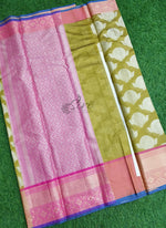 Load image into Gallery viewer, Beautiful Kora Cotton Saree with Kanchi Borders