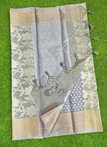 Load image into Gallery viewer, Beautiful Kora Silk Saree in Allover Jaal