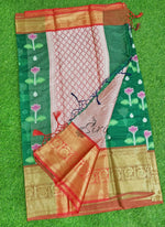 Load image into Gallery viewer, Beautiful Silk Cotton Saree in Rich Borders
