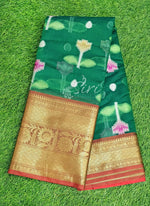 Load image into Gallery viewer, Beautiful Silk Cotton Saree in Rich Borders
