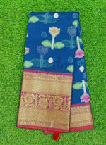 Load image into Gallery viewer, Beautiful Silk Cotton Saree in Rich Borders