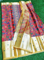 Load image into Gallery viewer, Beautiful Warm Silk Saree in Digital Kalamkari Print