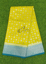 Load image into Gallery viewer, Beautiful Banarasi Semi Georgette Saree in Contrast Border