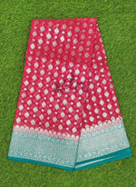 Load image into Gallery viewer, Beautiful Banarasi Semi Georgette Saree in Contrast Border