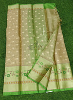 Load image into Gallery viewer, Beautiful Tissue Polka Dots Saree in Contrast Paithani Border