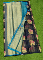 Load image into Gallery viewer, Beautiful Soft Organza Saree in Contrast Pallu
