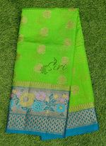 Load image into Gallery viewer, Beautiful Munga Checks Fancy Saree in Paithani Borders