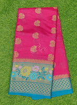 Load image into Gallery viewer, Beautiful Munga Checks Fancy Saree in Paithani Borders