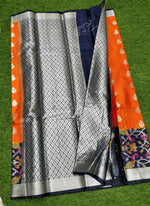 Load image into Gallery viewer, Beautiful Banarasi Soft Silk Saree in Turning Border