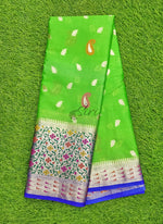 Load image into Gallery viewer, Beautiful Fancy Silk Saree in Rich Paithani Borders