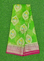 Load image into Gallery viewer, Lightweight Kora Silk Saree with Floral Weave with Blouse