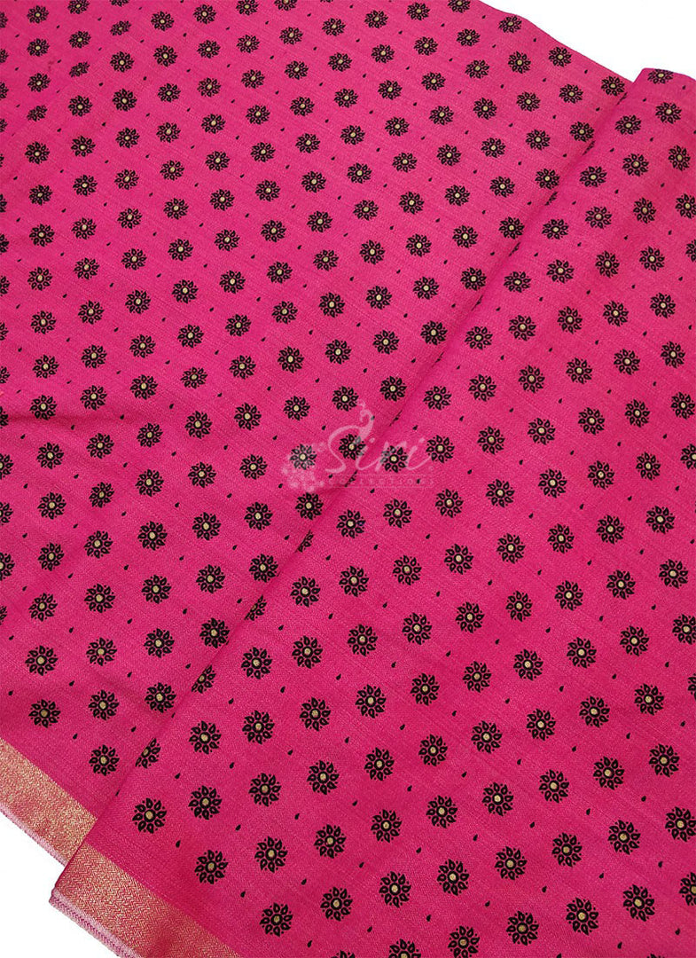 Printed Fancy Chanderi Cotton Fabric