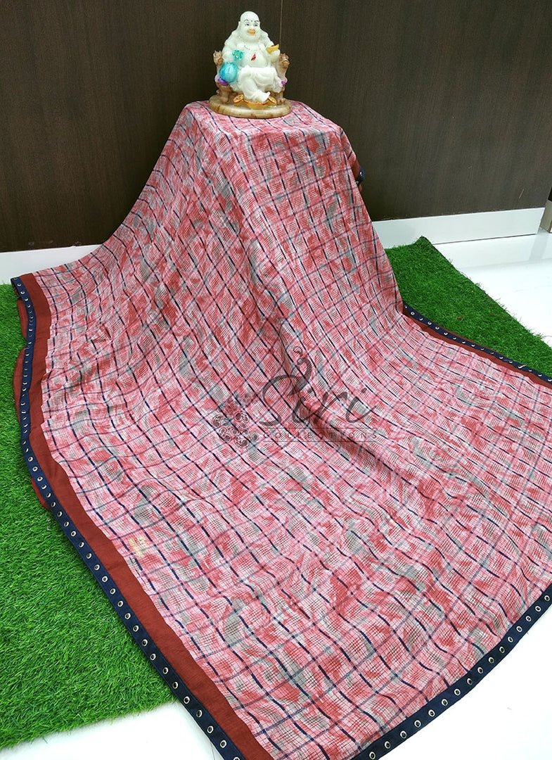 Simple Printed Fancy Crepe Saree