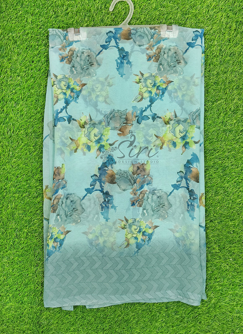 Lovely Printed Chiffon Saree