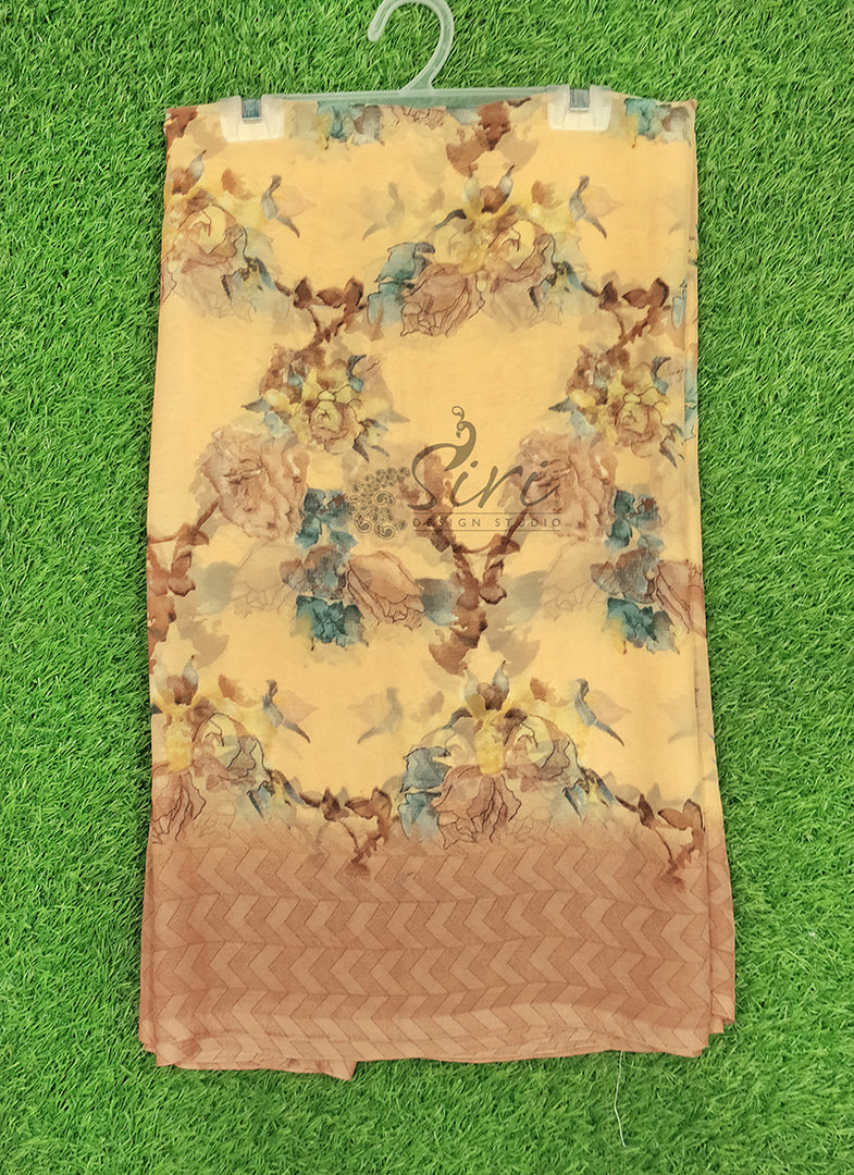 Lovely Printed Chiffon Saree