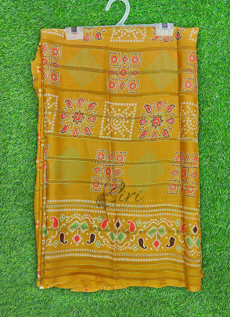 Beautiful Printed Saree in Self Stripes