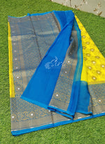 Load image into Gallery viewer, Lovely Pure Handloom Banarasi Kora Silk Saree in Rich Butis