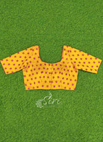 Load image into Gallery viewer, Beautiful Yellow Blouse in Small Embroidery Work Butis